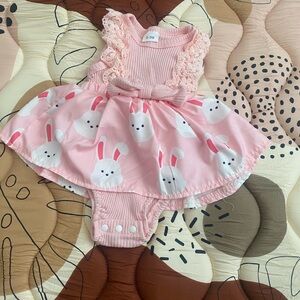 Pink Bunny Dress for Kids